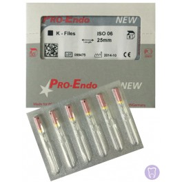 K-Files Pro-Endo №06, 25мм, 6шт