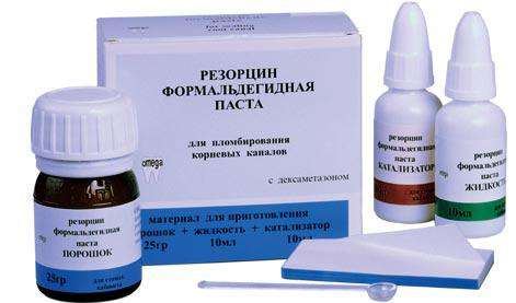 Резорцин формальдегидная паста д/пломб кан25г/10мл