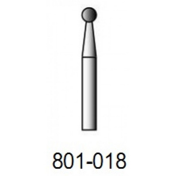 Бор алмазный турбинный NTI 801-018 M шар D-18 №1