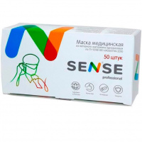 Маски мягкие на резинках Sense бирюзовый №50