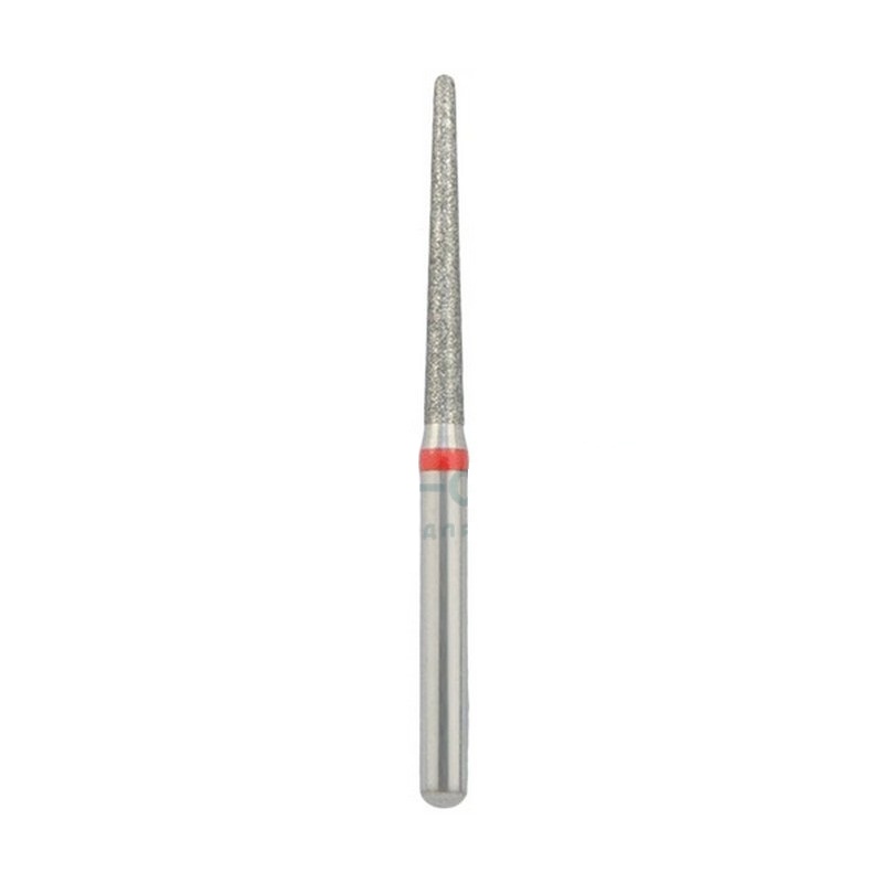 Бор алмазный турбинный NTI 850L-014 F конус длинный круглый D-14 №1