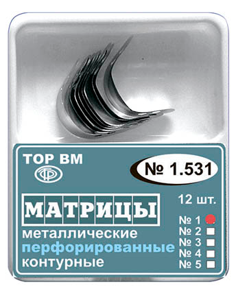 Матрица метал контурн перф мал/выст №12 1.531(1)
