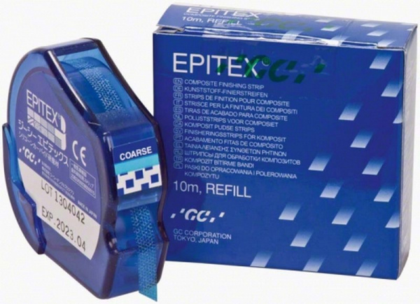 Полимерные штрипсы для финирования Epitex Coarse рулон 10м голубые