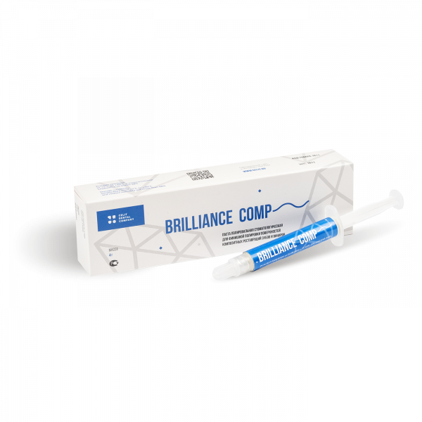 Паста Brilliance Comp полировальная для реставраций зубов и виниров 4г